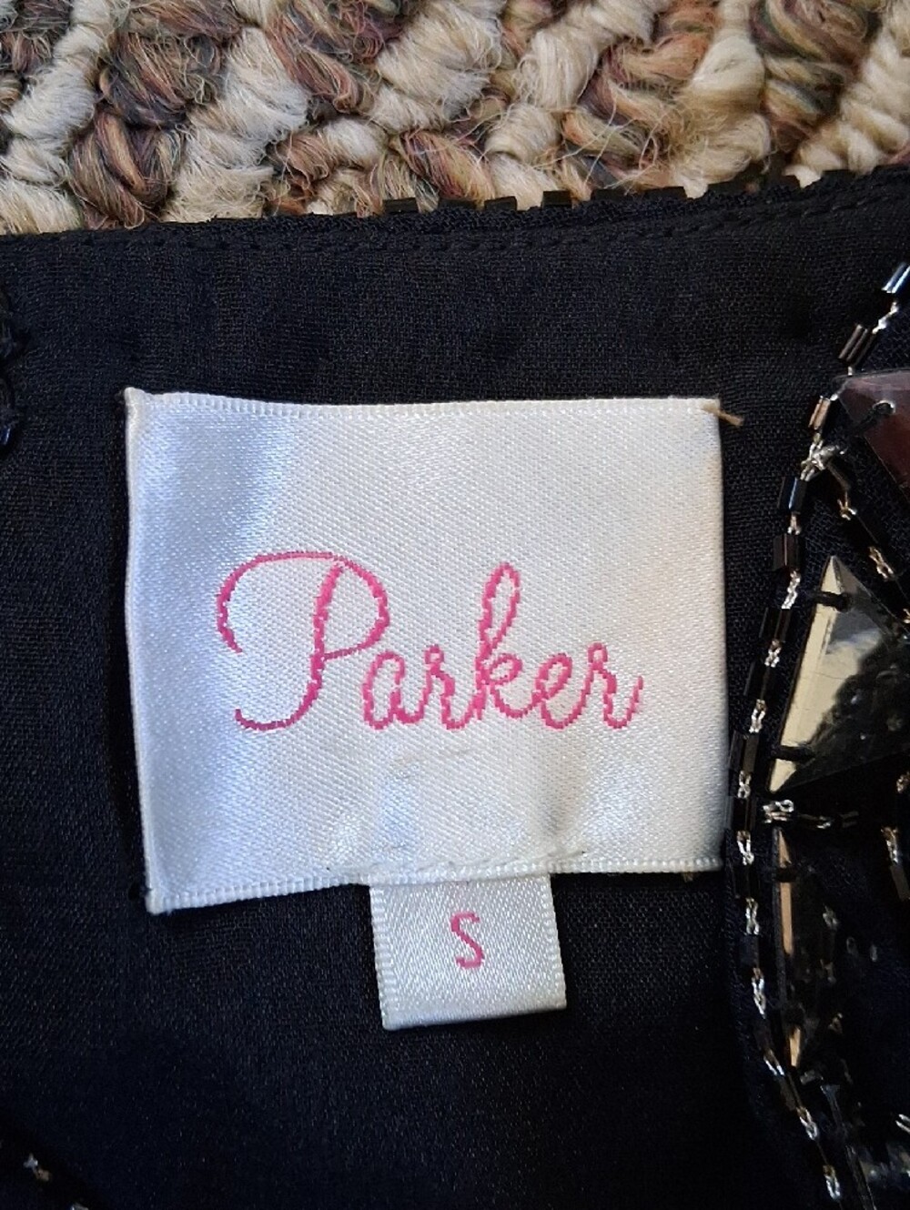 Parker Strapless Silver Mosaic Sequin Dress - Picture 3 of 6